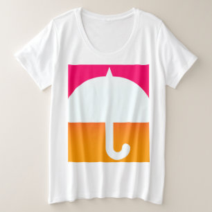 Schirm Große Größe T-Shirt
