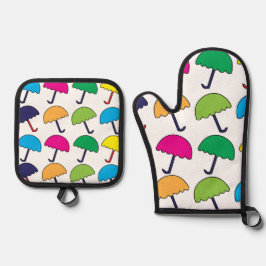 Schirm Ofenhandschuh & Topflappen-Set