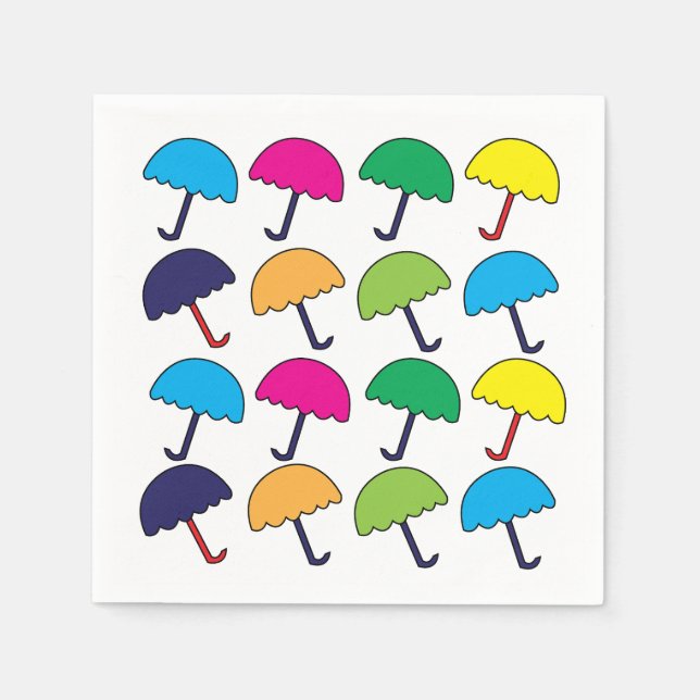 Schirm-Party Serviette (Vorderseite)