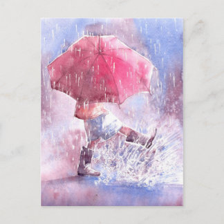 Schirm Postkarte