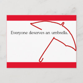 Schirm Postkarte
