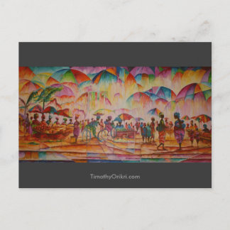 Schirmmarkt - Postkarte