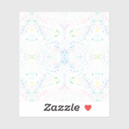 Schism Light Abstract Rainbow White Watercolor Art Aufkleber