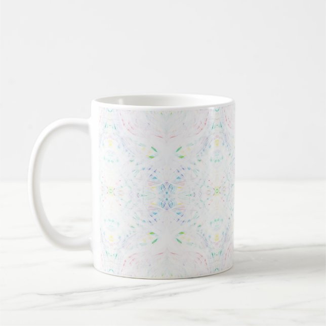 Schism Light Rainbow Abstract Watercolor Art Kaffeetasse (Links)