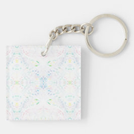 Schism Light Rainbow Abstract Watercolor Art Schlüsselanhänger