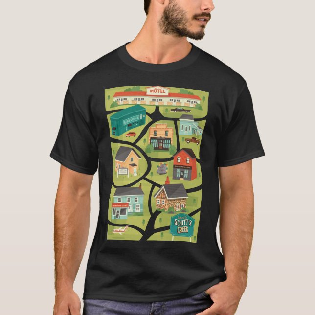 Schitt&x27 ; s Creek Town Map T-Shirt classique (Devant)