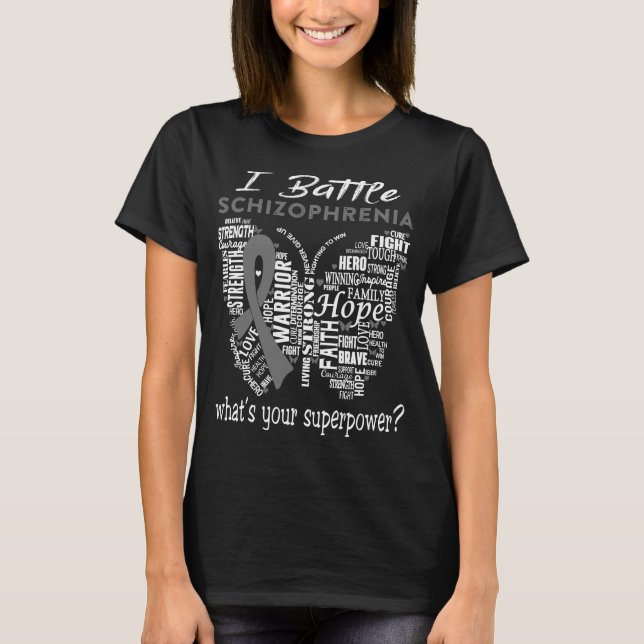 Schizophrenia Awareness Month Ribbon Gifts T-Shirt (Vorderseite)