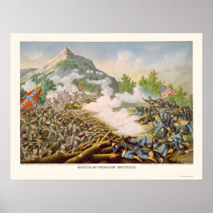 Schlacht am Kenesaw Mountain durch Kurz & Allison  Poster