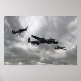 Schlacht bei der britischen Gedenkfliege Poster