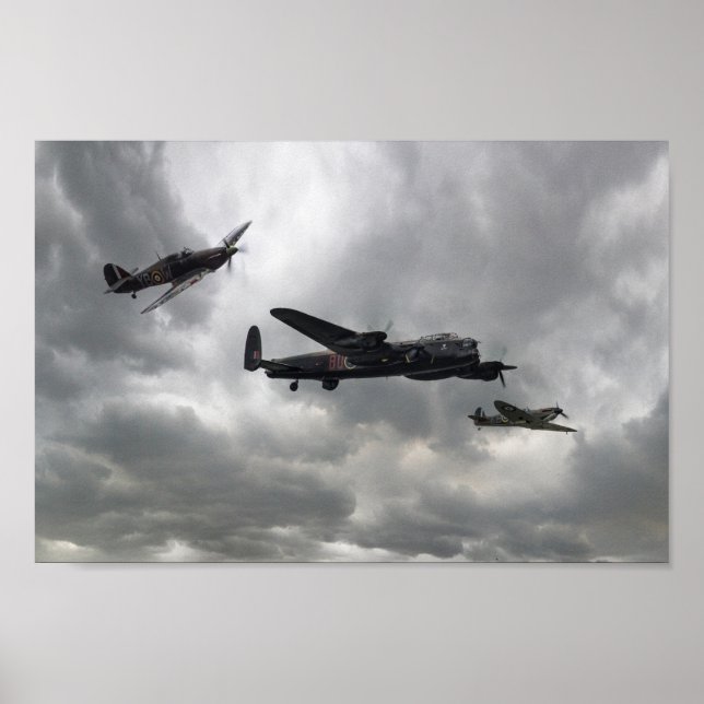 Schlacht bei der britischen Gedenkfliege Poster (Vorne)