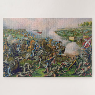 Schlacht bei Five Forks Kurz & Allison Lithographi
