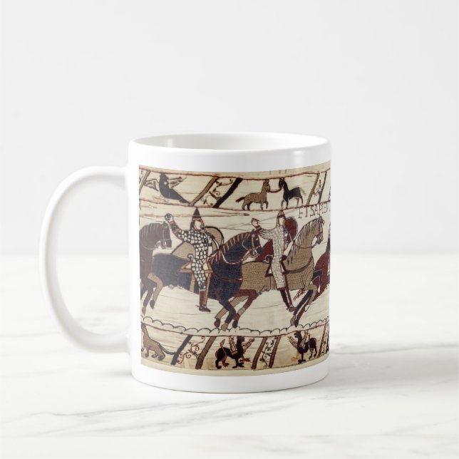 Schlacht bei Hastings - Ritter Normanns Kaffeetasse (Links)