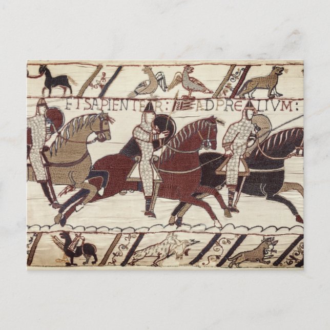 Schlacht bei Hastings - Ritter Normanns Postkarte (Vorderseite)