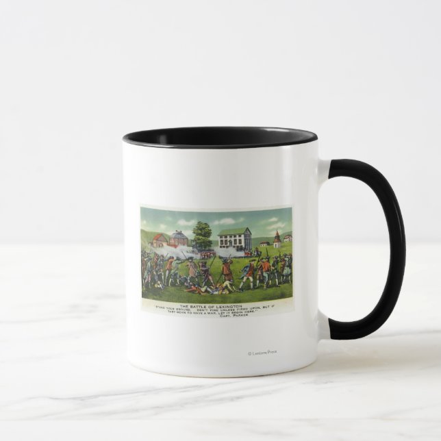 Schlacht bei Lexington Scene Tasse (Rechts)