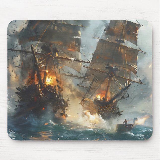 Schlacht bei Schiffen Mousepad (Vorne)