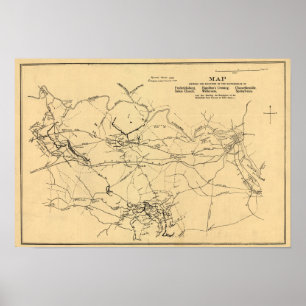Schlacht beim Hofhaus Spotsylvania Poster