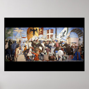 SCHLACHT DES HERAKLIUS von Piero Della Francesca Poster