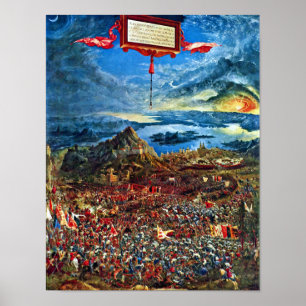Schlacht gegen Issus durch Albrecht Altdorfer Poster