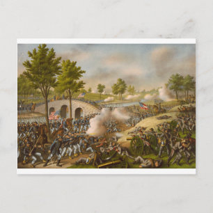 Schlacht um Antietam - Armee des Potomac Postkarte