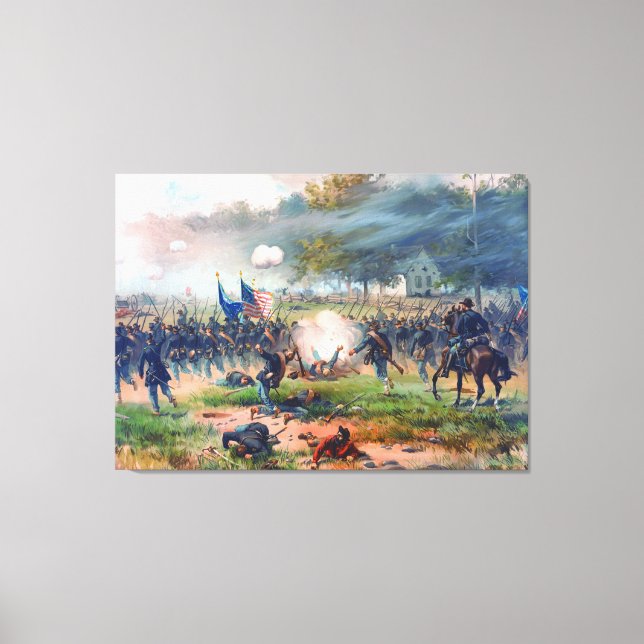 Schlacht um Antietam Thure de Thulstrup 1887 Wiede Leinwanddruck (Vorderseite)