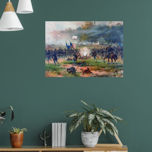 Schlacht um Antietam Thure de Thulstrup 1887 Wiede Poster (Wohnzimmer 1)