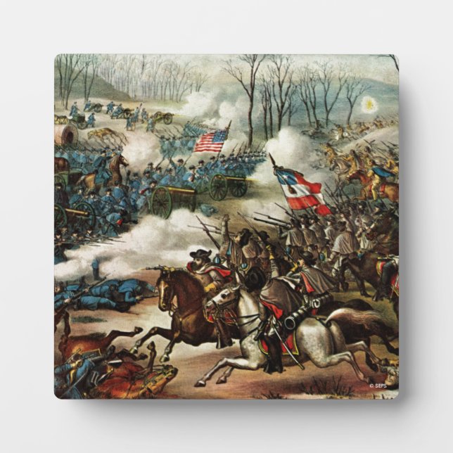 Schlacht um den Pea Ridge Fotoplatte (Vorderseite)