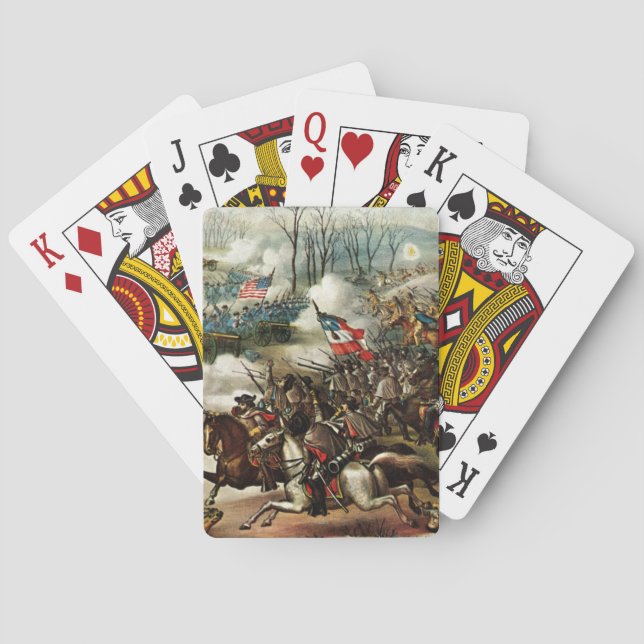 Schlacht um den Pea Ridge Spielkarten (Rückseite)