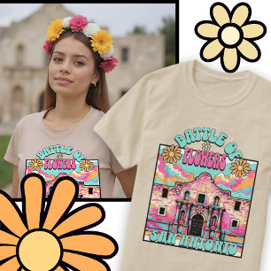 Schlacht um die Blume San Antonio Alamo Texas Fies T-Shirt