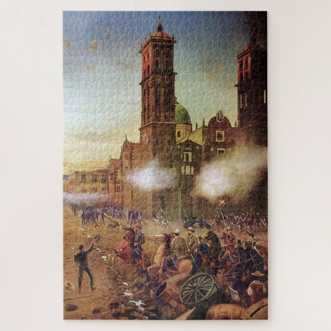 Schlacht um die mexikanische Geschichte Puebla (Vertikal)
