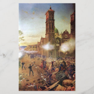 Schlacht um die mexikanische Geschichte Puebla