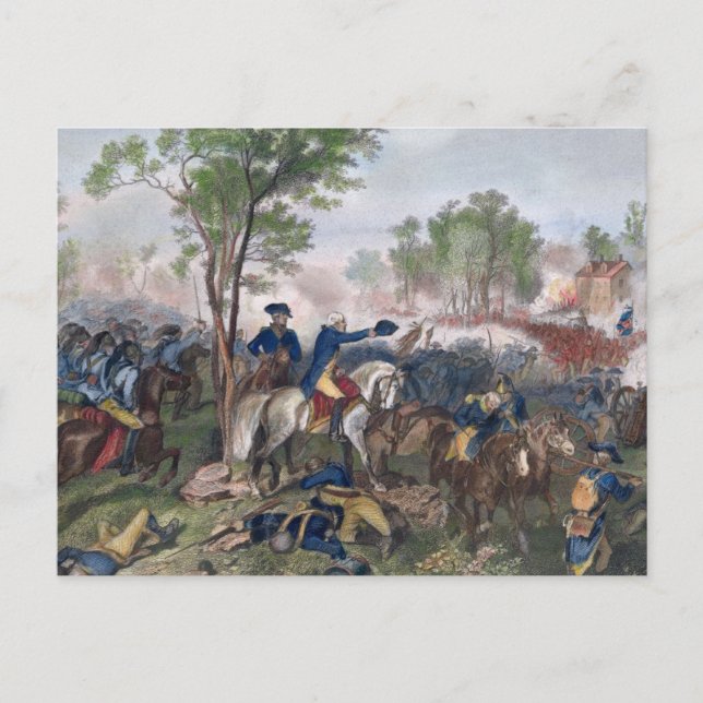 Schlacht um Eutaw Springs Postkarte (Vorderseite)