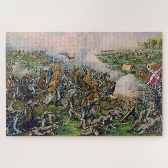 Schlacht um Fünf Gabel Kurz & Allison Lithograph (Horizontal)