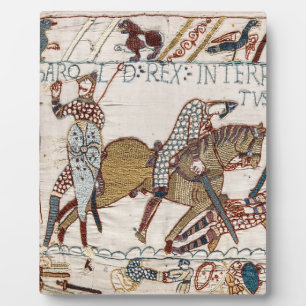 Schlacht um Hastings - Bayeux Tapestry King Harold Fotoplatte