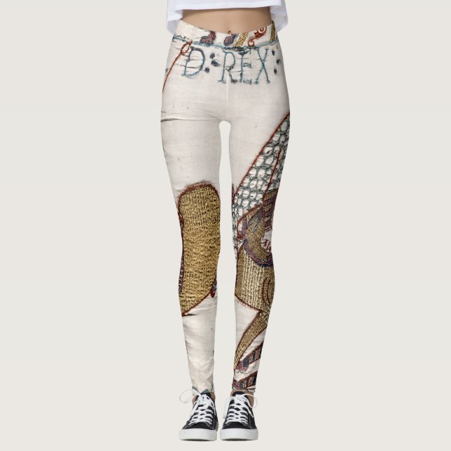 Schlacht um Hastings - Bayeux Tapestry King Harold Leggings (Vorderseite)