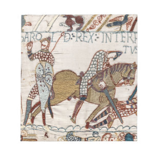 Schlacht um Hastings - Bayeux Tapestry King Harold Notizblock