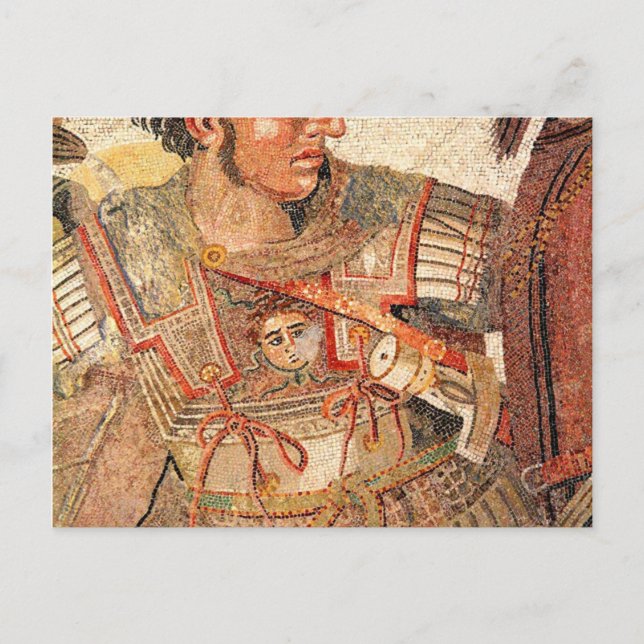 Schlacht um Issus Mosaik Alexander der Große Postkarte (Vorderseite)