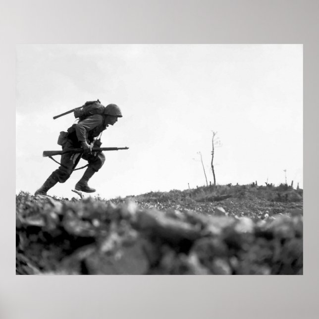 Schlacht um Okinawa-Malerei Poster (Vorne)