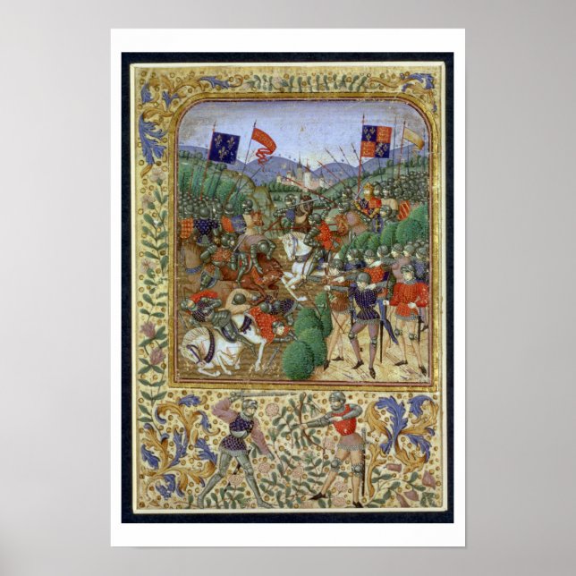 Schlacht von Agincourt, 25. Oktober 1415 (w/c auf  Poster (Vorne)