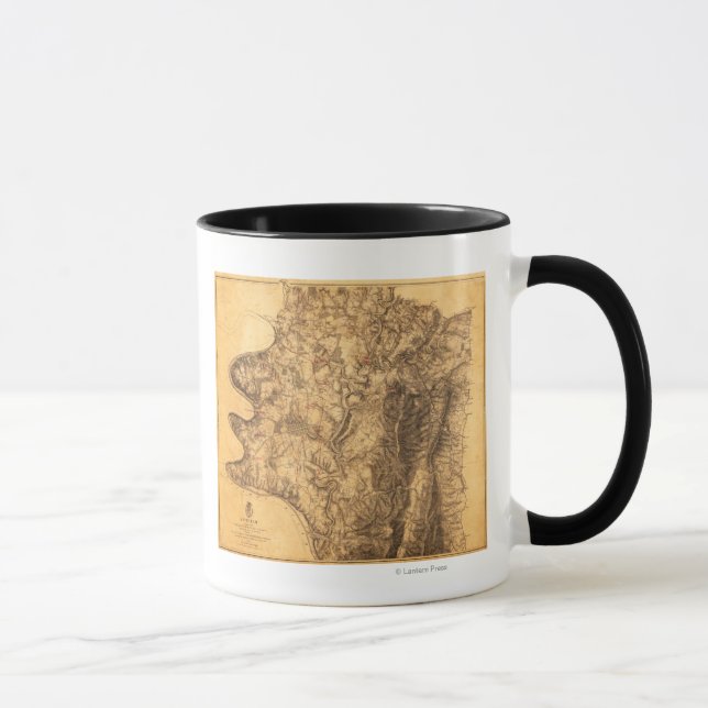 Schlacht von Antietam - Panoramaparte Ziviler Krie Tasse (Rechts)