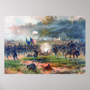 Schlacht von Antietam Thure de Thulstrup 1887 Rest Poster