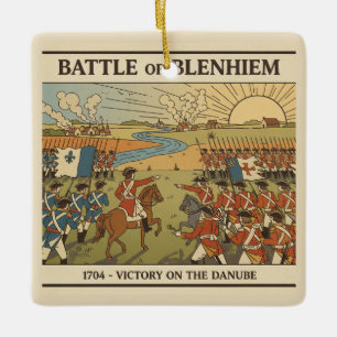 Schlacht von Blenheim Illustration Keramikornament