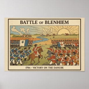 Schlacht von Blenheim Illustration Poster