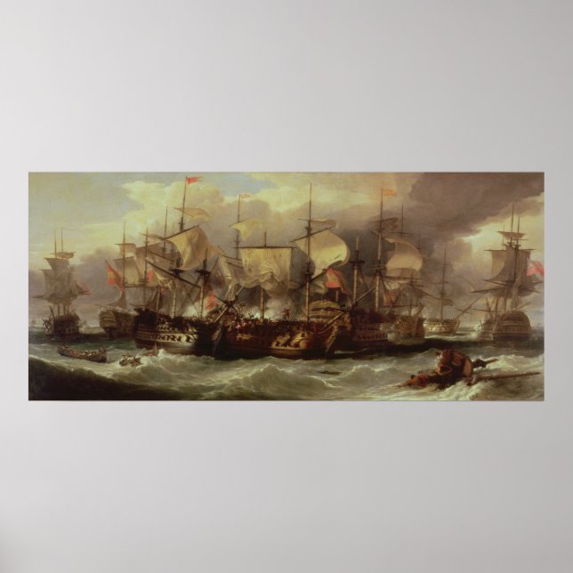 Schlacht von Cape St.Vincent Poster (Vorne)