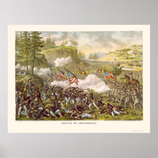 Schlacht von Chickamauga durch Kurz und Allison 18 Poster