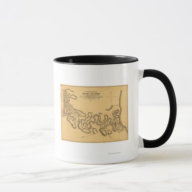 Schlacht von Fort Henry - Panoramabalkarte 2 des Z Tasse (Rechts)