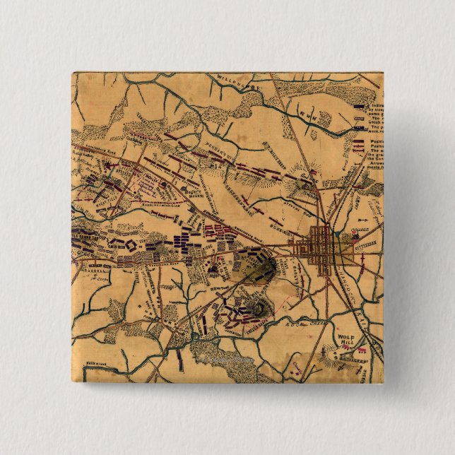 Schlacht von Gettysburg 14 Button (Vorderseite)