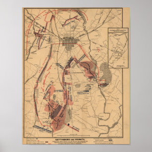 Schlacht von Gettysburg 14 Poster