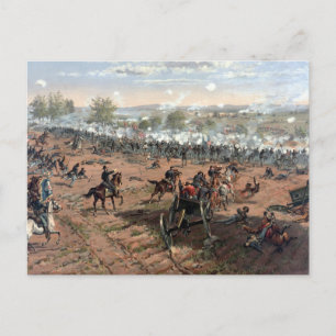 Schlacht von Gettysburg (restauriert) Gemälde Postkarte
