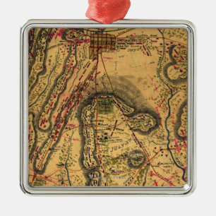 Schlacht von Gettysburg Silbernes Ornament