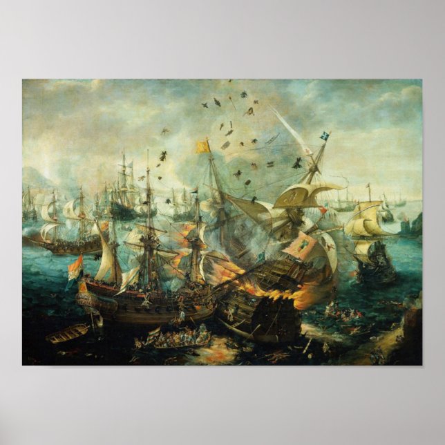 Schlacht von Gibraltar Poster (Vorne)